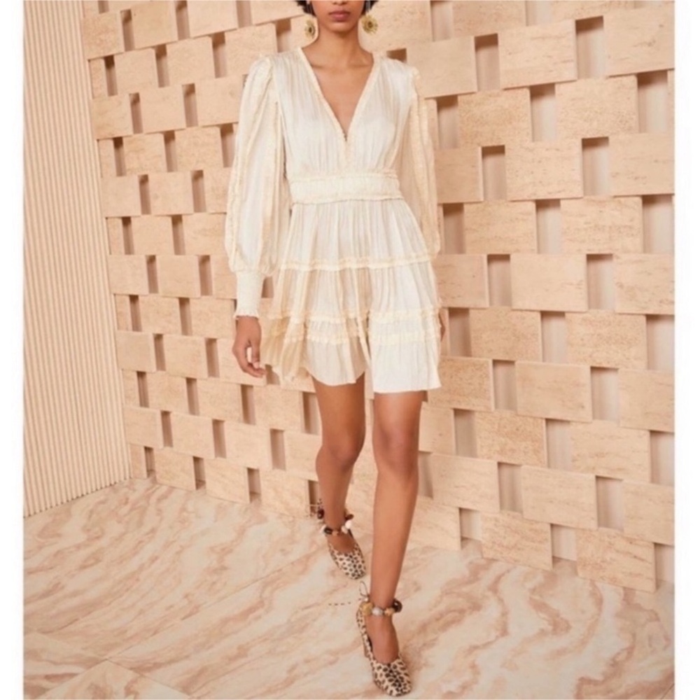 NWT ULLA JOHNSON Gemma Mini Dress Dawn Sz 2